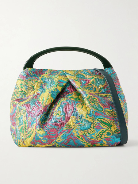  Dries Van Noten Dries Van Noten - Jacquard-lamé Shoulder Bag - Multi 
