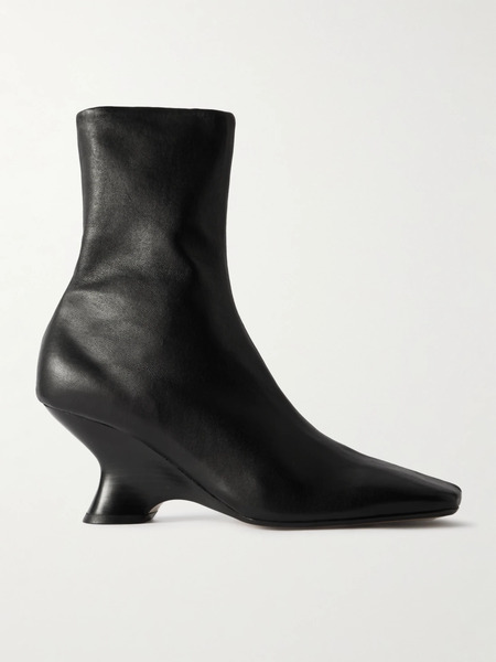  Dries Van Noten Dries Van Noten - Leather Ankle Boots - Black 