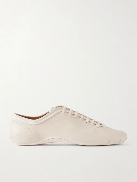  Dries Van Noten Dries Van Noten - Leather Sneakers - Ecru 