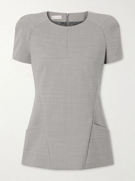  Dries Van Noten Dries Van Noten - Mélange Grain De Poudre Blouse - Gray 