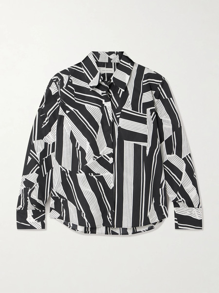  Dries Van Noten Dries Van Noten - Printed Cotton-poplin Shirt - Black 