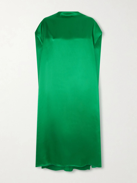  Dries Van Noten Dries Van Noten - Silk-satin Midi Dress - Green 