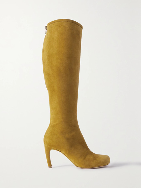  Dries Van Noten Dries Van Noten - Suede Knee Boots - Mustard 