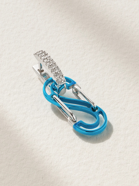  Eéra Eéra - White Gold Diamond Single Earring - Blue 