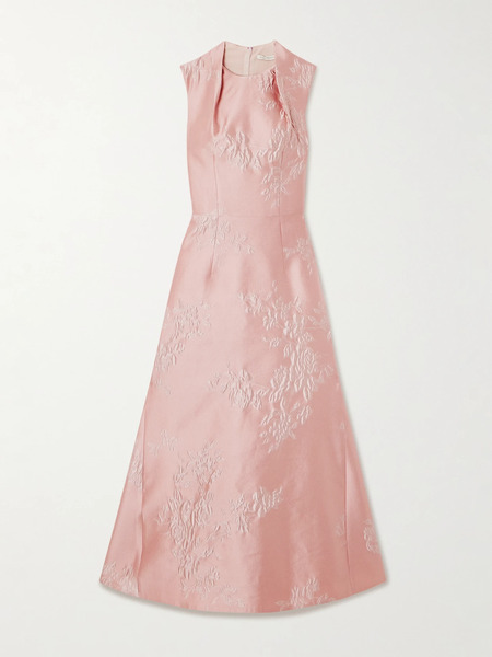  Emilia Wickstead Emilia Wickstead - Kissa Jacquard Midi Dress - Pink 