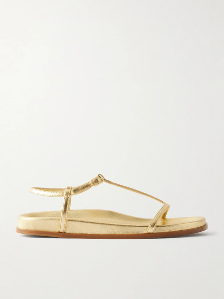 Emme Parsons Emme Parsons - Aya Metallic-leather Sandals - Gold 