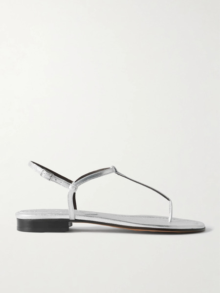  Emme Parsons Emme Parsons - Cecilia Metallic Leather Sandals - Silver 