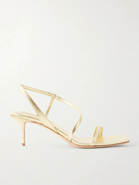  Emme Parsons Emme Parsons - Delicat Metallic Leather Sandals - Gold 