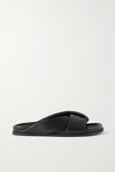  Emme Parsons Emme Parsons - Leather Slides - Black 