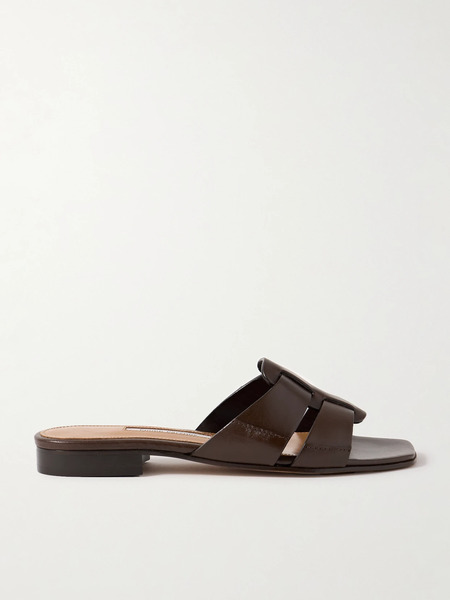  Emme Parsons Emme Parsons - Leo Leather Slides - Brown 