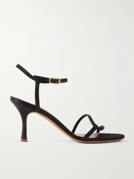  Emme Parsons Emme Parsons - Loop Satin Sandals - Black 