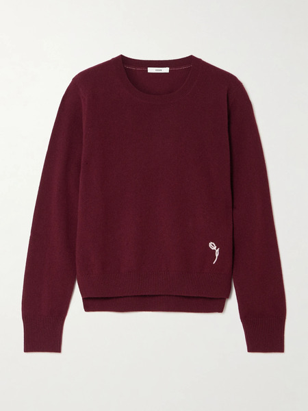  Erdem Erdem - Embroidered Cashmere And Wool-blend Sweater - X Small 