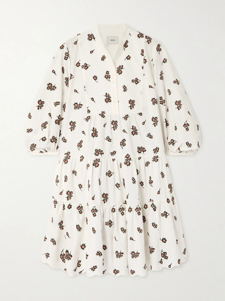  Erdem Erdem - Embroidered Cotton-blend Mini Dress - White 