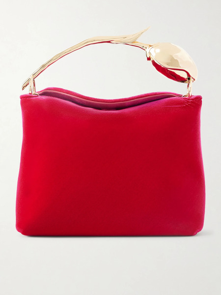  Erdem Erdem - Velvet Clutch Bag - Bright Pink 