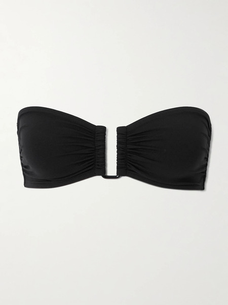  Eres Eres - Les Permanents Show Bandeau Bikini Top - Black 