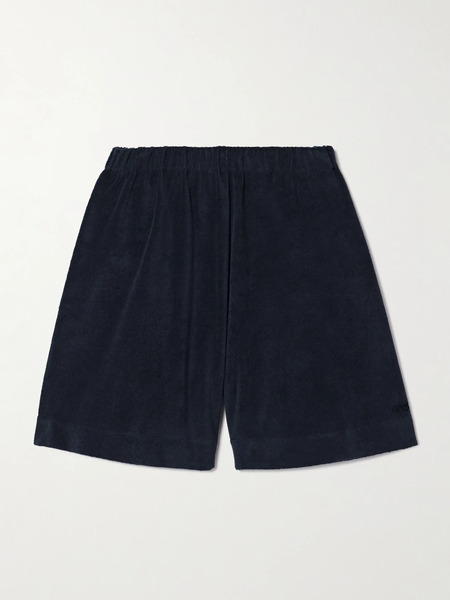  Eres Eres - Sauna Cotton-terry Shorts - Midnight Blue 