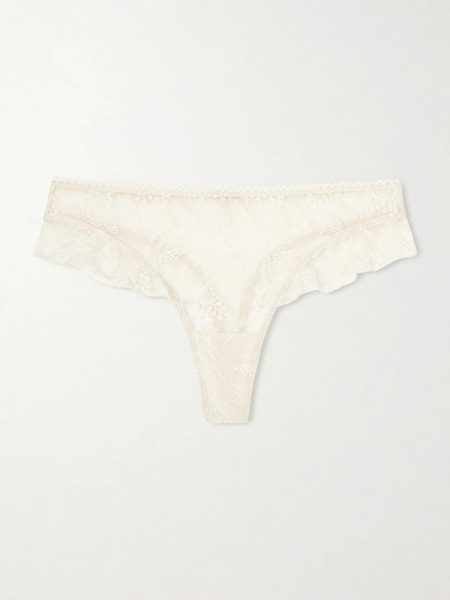  Eres Eres - Seigle Embroidered Mesh Briefs - Cream 