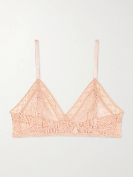  Eres Eres - Vestiges Lace Soft-cup Triangle Bra - Pink 