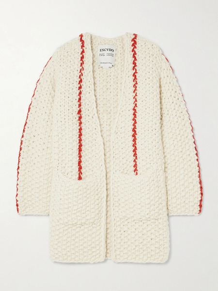  Escvdo Escvdo - Cocoon Merino Wool Cardigan - Ivory 