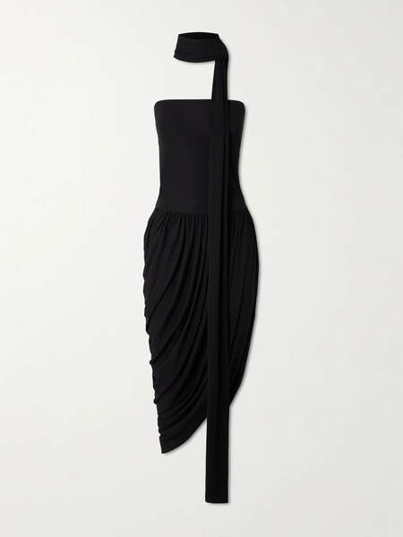  Esse Studios Esse Studios - Solina Strapless Satin Maxi Dress - Black 