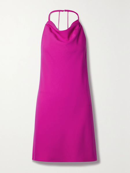  Et Ochs Et Ochs - Ella Open-back Crystal-embellished Stretch-crepe Mini Dress - Fuchsia 