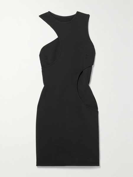  Et Ochs Et Ochs - Paisley Layered Cutout Stretch-jersey Mini Dress - Black 