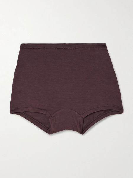  éterne éterne - Boy Stretch-modal Jersey Shorts - Chocolate 