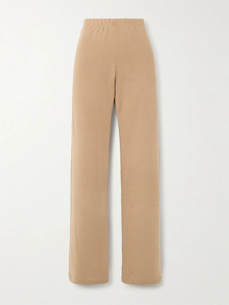 éterne éterne - Embroidered Cotton And Modal-blend Jersey Sweatpants - Taupe 