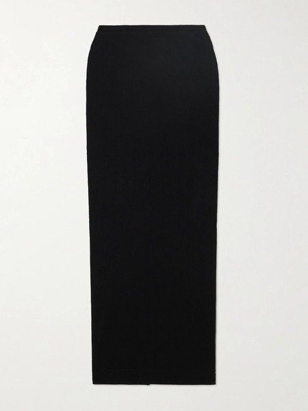  éterne éterne - Emma Ribbed Stretch-jersey Maxi Skirt - Black 