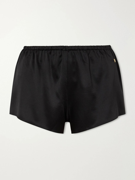  éterne éterne - Lane Silk-blend Satin Shorts - Black 