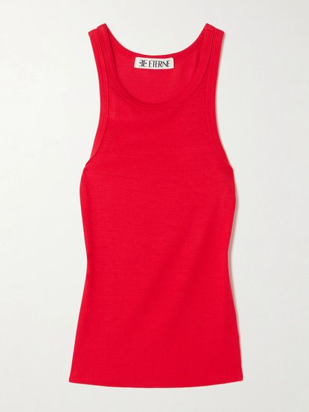  éterne éterne - Ribbed Stretch-jersey Tank - Red 