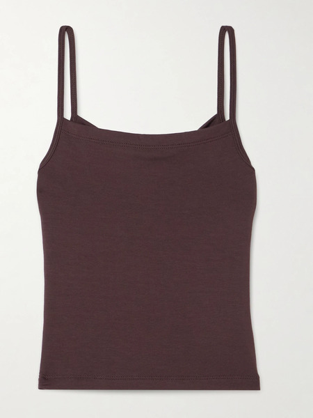  éterne éterne - Stretch-modal Jersey Tank - Chocolate 