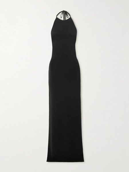  éterne éterne - Valery Matte-jersey Halterneck Maxi Dress - Black 