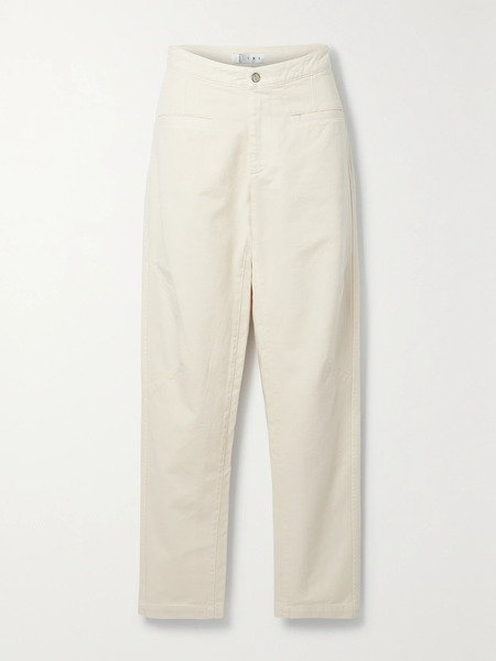  être être - The Franco Cotton-twill Straight-leg Pants - Cream 