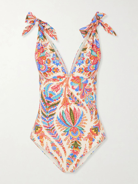  Etro Etro - Knotted Paisley-printed Swimsuit - Multi 