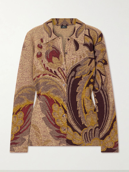  Etro Etro - Paisley-print Space-dyed Wool Cardigan - Multi 