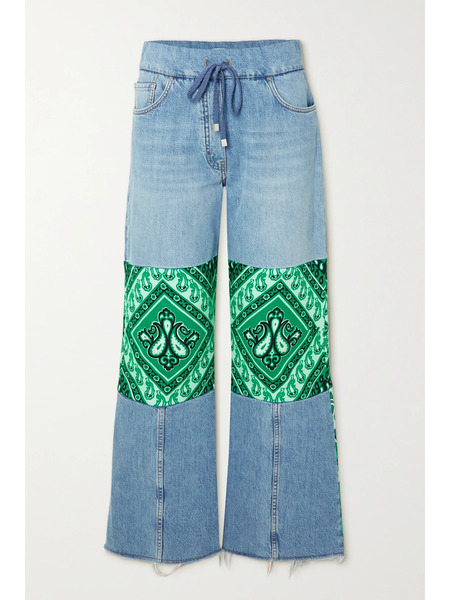  Etro Etro - Patchwork Flared Jeans - Green 