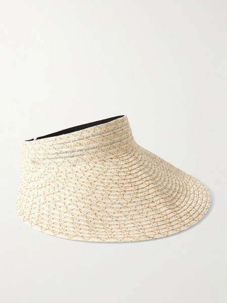  Eugenia Kim Eugenia Kim - Trixie Metallic Hemp-blend Visor - Neutral 