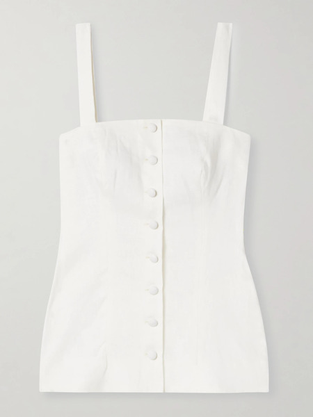  Faithfull Faithfull - Corbiere Linen Tank - White 