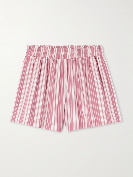  Faithfull Faithfull - Elva Striped Cotton Shorts - Pink 