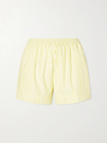  Faithfull Faithfull - Lonia Striped Cotton Shorts - Yellow 
