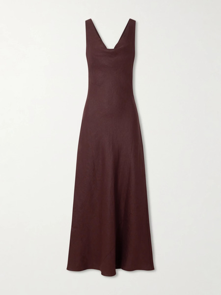 Faithfull Faithfull - Paloma Linen Maxi Dress - Brown 