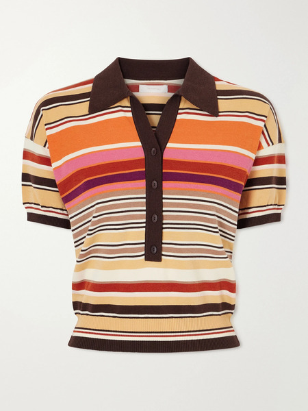  Faithfull Faithfull - Sable Striped Jersey Polo Shirt - Multi 
