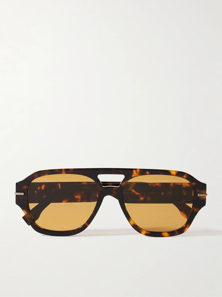  Fendi Eyewear Fendi Eyewear - Fendigraphy Aviator-style Tortoiseshell Acetate Sunglasses - One Size 