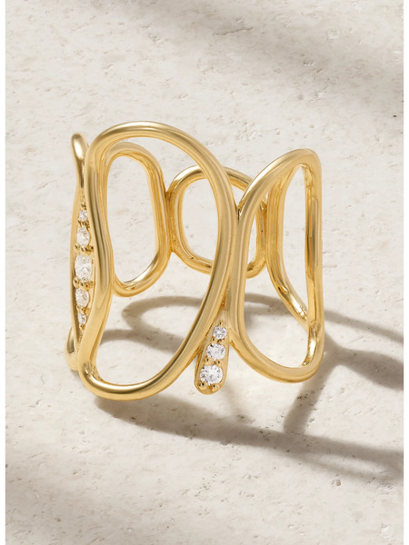  Fernando Jorge Fernando Jorge - Fluid 18-karat Gold Diamond Ring - 7 