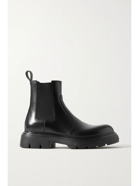  Ferragamo Ferragamo - Dollie Leather Chelsea Boots - Black 