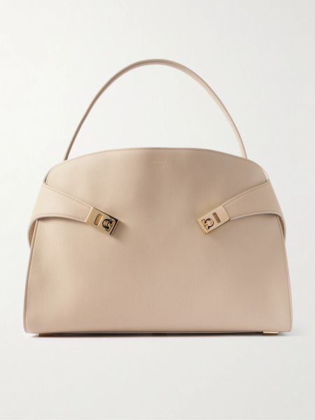  Ferragamo Ferragamo - Hug Medium Leather Tote - Beige 