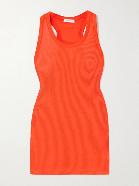  Ferragamo Ferragamo - Ribbed Jersey Tank - Orange 