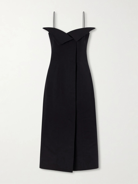  Fforme Fforme - Cotton And Silk-blend Maxi Dress - Black 