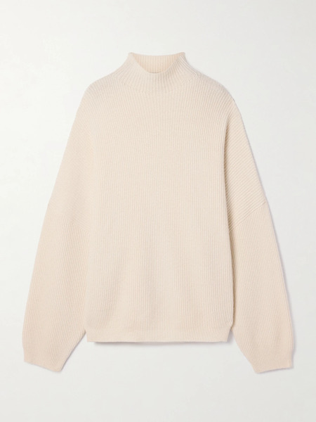  Fforme Fforme - Kimm Oversized Ribbed Cashmere Sweater - Cream 